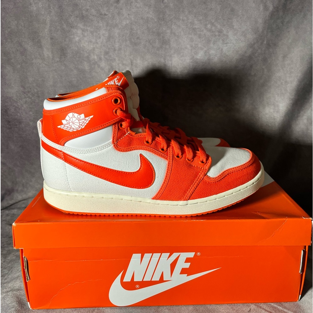 🔥🔥nike jordan 1 KO syracuse rush orange high tops size 10M - Picture 3 of 7